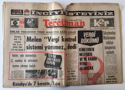 Tercüman Gazetesi 22 Temmuz 1970 - Yeni Vergi Tasarısı Kimlerden Nelerden Ve Ne Kadar Vergi Alınacak GZ10790 - 2