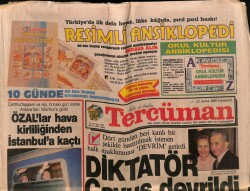 Tercüman Gazetesi 23 Aralık 1989 - Diktatör Çavuş Devrildi GZ65487 - 2