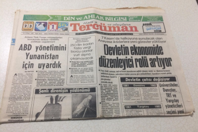 Tercüman Gazetesi 23 Ekim 1982 - Şanlı Direnişin Yıldönümü - GZ15372 - 2