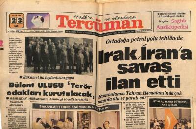 Tercüman Gazetesi 23 Eylül 1980 - Bülent Ulusu Terör Odakları Kurtulacak GZ67575 - 1