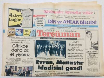 Tercüman Gazetesi 23 Eylül 1982 - Amerika İsraili Suçluyor, Ancak Yardıma Devam Ediyor GZ53606 - 1