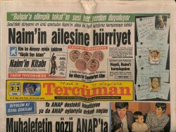 Tercüman Gazetesi 23 Eylül 1988 - Naim Süleymanoğlunun Ailesine Hürriyet GZ61435 - 2
