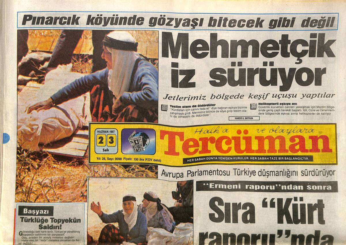 Tercüman Gazetesi 23 Haziran 1987 - Yeni Uçak Özal'a Dar Geliyor - Şalpazarı Ve Beşikdüzü'nde İlçe Olma Şenlikleri Yapılıyor GZ150261 - 1
