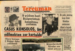 Tercüman Gazetesi 23 Kasım 1969 - Casus Konsolos Linç Edilmekten Zor Kurtuldu GZ103413 - 2