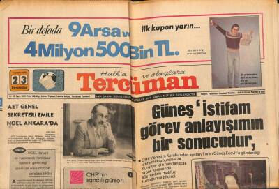 Tercüman Gazetesi 23 Kasım 1978 - Ülkü Ocakları Mahkeme Kararı İle Kapatıldı. - Guyanadaki Olayın Katliam Olduğu Anlaşıldı. GZ123623 - 1