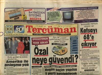Tercüman Gazetesi 23 Mart 1986 - Bayan Özal Antalyada Başbakan Gibi Karşılandı GZ74615 - 1