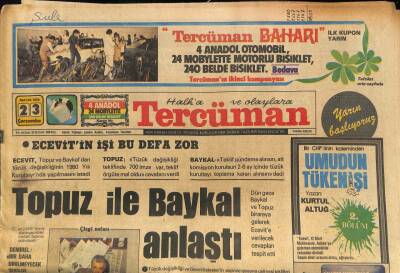Tercüman Gazetesi 23 Mayıs 1979 - Samsunda 180 Bin Balya Tütün Yandı GZ85607 - 1