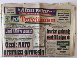 Tercüman Gazetesi 23 Mayıs 1986 - Özal Nato Yunanistan Limni Konusunda Aramıza Girmesin.. GZ10854 - 1