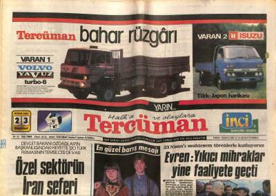 Tercüman Gazetesi 23 Nisan 1984 - Doğum Günü Hediyesi GZ54537 - 1