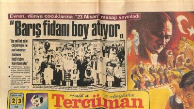 Tercüman Gazetesi 23 Nisan 1985 - Özal Af Konusunu Ele Alıyoruz GZ64529 - 1
