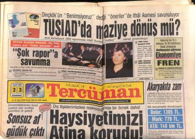 Tercüman Gazetesi 23 Ocak 1988 - Davos Öncesi İç Zirve - Kraliçe Saraha Saldırı GZ118912 - 1