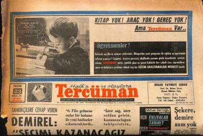 Tercüman Gazetesi 23 Şubat 1969 - Almanyaya Bu Yıl 55 Bin İşçi Gidecek GZ85834 - 1