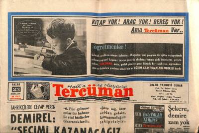Tercüman Gazetesi 23 Şubat 1969 - Demirel Seçimi Kazanacağız GZ55504 - 1