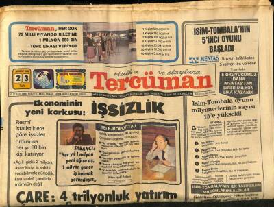 Tercüman Gazetesi 23 Şubat 1982 - Hülya Süer Bulutlarda Dolaşıyor GZ74637 - 1