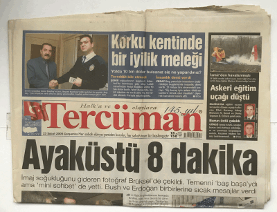 Tercüman Gazetesi 23 Şubat 2005 - Askeri Eğitim Uçağı Düştü GZ5834 - 1