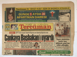 Tercüman Gazetesi 23 Temmuz 1985 - Çankaya Başbakanı Uyardı GZ5360 - 2