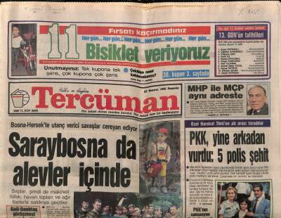 Tercüman Gazetesi 23 Temmuz 1992 - Demirele Denizcilik Hizmet Ödülü Verildi GZ83969 - 1