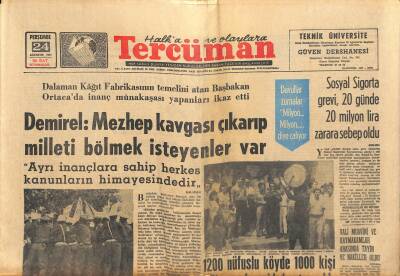 Tercüman Gazetesi 24 Ağustos 1967 - İstanbulun Hastaneleri Dün Baskına Uğradı GZ118988 - 1