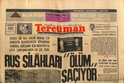 Tercüman Gazetesi 24 Ağustos 1968 - Kızıl Çin de İşgali Şiddetle Takbih Etti GZ76021 - 1