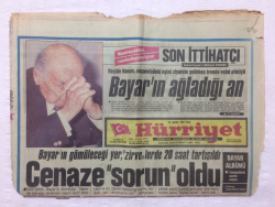 Tercüman Gazetesi 24 Ağustos 1986 - Bayarın Ağladığı An - GZ17334 - 2