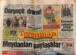 Tercüman Gazetesi 24 Ağustos 1987 - Sağın İki Lideri Zonguldakta İki Meydanda Gövde Gösterisi Yaptı GZ65187 - 2