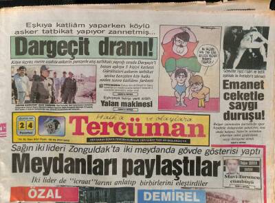 Tercüman Gazetesi 24 Ağustos 1987 - Türkeşten Yuvaya Dönün Çağrısı GZ85256 - 1