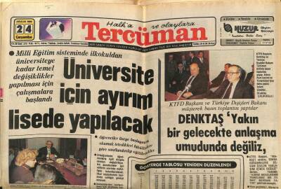 Tercüman Gazetesi 24 Aralık 1980 - Üniversite İçin Ayırım Lisede Yapılacak GZ65453 - 1
