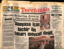 Tercüman Gazetesi 24 Ekim 1981 - Danışma Meclisi Org. Evrenin Konuşması İle Açıldı GZ67259 - 1
