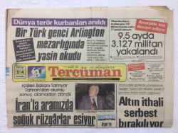 Tercüman Gazetesi 24 Ekim 1984 - İranla Aramızda Soğuk Rüzgarlar Esiyor - GZ17348 - 1