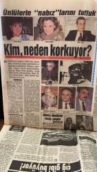 Tercüman Gazetesi 24 Ekim 1986 - Ünlülerin Nabız larını Tuttuk * Yıldız Kenter - Aydan Şener - Rauf Tamer GZ70388 - 4