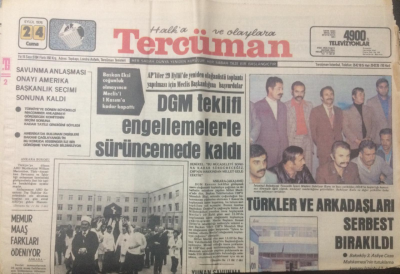 Tercüman Gazetesi 24 Eylül 1976 - DGM Teklifi Engellemelerle Sürüncemede Kaldı - GZ15017 - 2