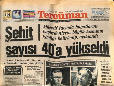 Tercüman Gazetesi 24 Eylül 1981 - Adanada Devrimci Halkın Birliğine Mensup 132 Militan Tutuklandı GZ65975 - 1