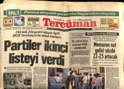 Tercüman Gazetesi 24 Eylül 1983 - 244 Asil , 244 Yedek Adayla İlgili MGK İncelemesi Bu Sabah Başlıyor GZ67096 - 2