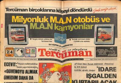 Tercüman Gazetesi 24 Haziran 1977 - Belgradta Kuzey Avrupa Ülkeleri İle Sovyetler Anlaşamıyor GZ65743 - 1