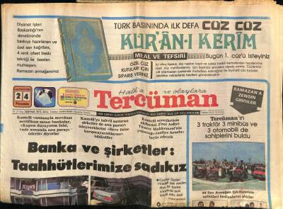 Tercüman Gazetesi 24 Haziran 1982 - Doğum Günü Hediyesi GZ53853 - 1