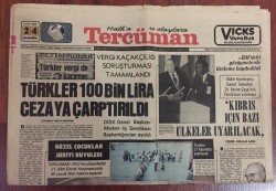 Tercüman Gazetesi 24 Kasım 1976 -Vergi Kaçakçılığı Soruşturması Tamamlandı GZ10505 - 2