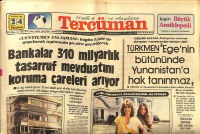 Tercüman Gazetesi 24 Kasım 1980 - Emekli Albay Cahit Üstan Evi Yanarken Kalp Krizi Geçirip Öldü GZ88222 - 1