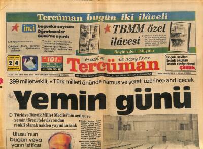 Tercüman Gazetesi 24 Kasım 1983 - Uğur Mumcu Ceza Davasında Beraat Etti GZ70023 - 1