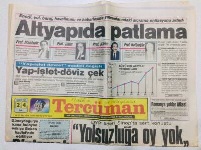 Tercüman Gazetesi 24 Kasım 1987 - Doğum Günü Hediyesi GZ53562 - 1
