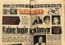 Tercüman Gazetesi 24 Mart 1971 - CHP Genel Sekreterliğine Şeref Bakşık Seçilldi GZ70816 - 1