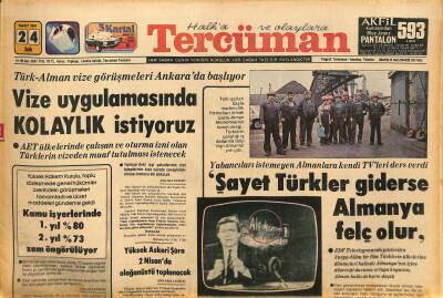 Tercüman Gazetesi 24 Mart 1981 - Vize Uygulamasında Kolaylık İstiyoruz - Wales , Uyarı Grevini İptal Etti GZ127437 - 1