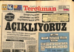 Tercüman Gazetesi 24 Mayıs 1983 - Ermeni Hıyanet Şebekeleri Ve Terör Örgütlerini Tesbit Ettik GZ65924 - 2