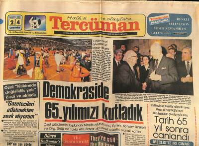 Tercüman Gazetesi 24 Nisan 1985 - Ermenilerin Gösteri Günü GZ64528 - 2