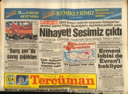 Tercüman Gazetesi 24 Nisan 1987 - Ermeni Lobisi de Evreni Bekliyor GZ65245 - 1