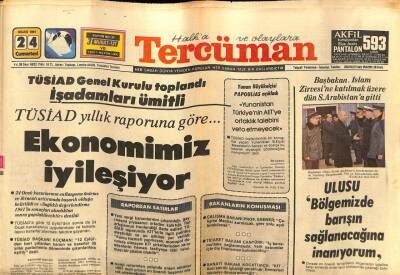 Tercüman Gazetesi 24 Ocak 1981 - Akman TRT Her Türlü Siyasi Akımların Dışında Kalacak GZ67311 - 1