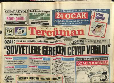 Tercüman Gazetesi 24 Ocak 1986 - Doğum Günü Hediyesi GZ54862 - 1