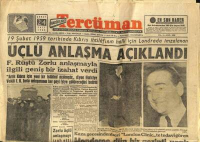 Tercüman Gazetesi 24 Şubat 1959 - Kaza Gecesinden Beri London Clinicte Tedavi Gören Menderes Dün Bir Gezinti Yaptı GZ98532 - 1