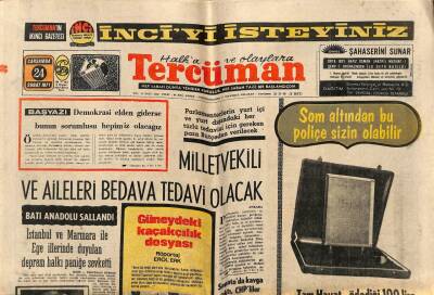 Tercüman Gazetesi 24 Şubat 1971 - Çağdaş Türk Edebiyatının Mümtaz Şahsiyetlerinden Halit Fahri Ozansoyu Kaybettik GZ79533 - 1