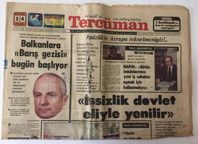 Tercüman Gazetesi 24 Şubat 1982 - Çay Üreticisinin Durumu, Evrenin Balkanlara Barış Gezisi GZ10754 - 2