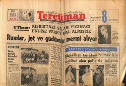 Tercüman Gazetesi 24 Temmuz 1964 - Uthant Kıbrıstaki Silah Yığınağı Endişe Verici Hal Almıştır GZ67955 - 1